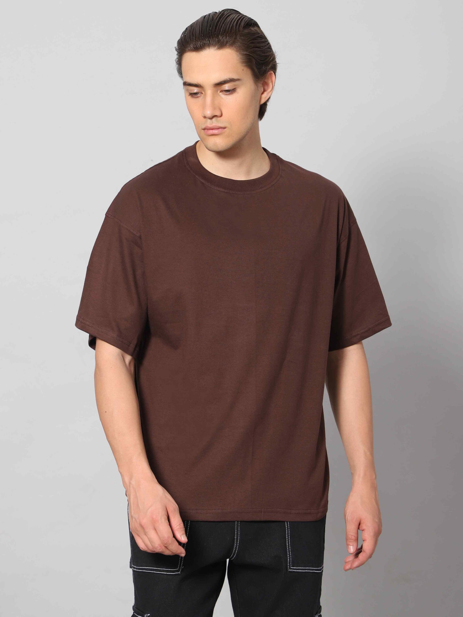 Minou Oversized Long Shirt Brown