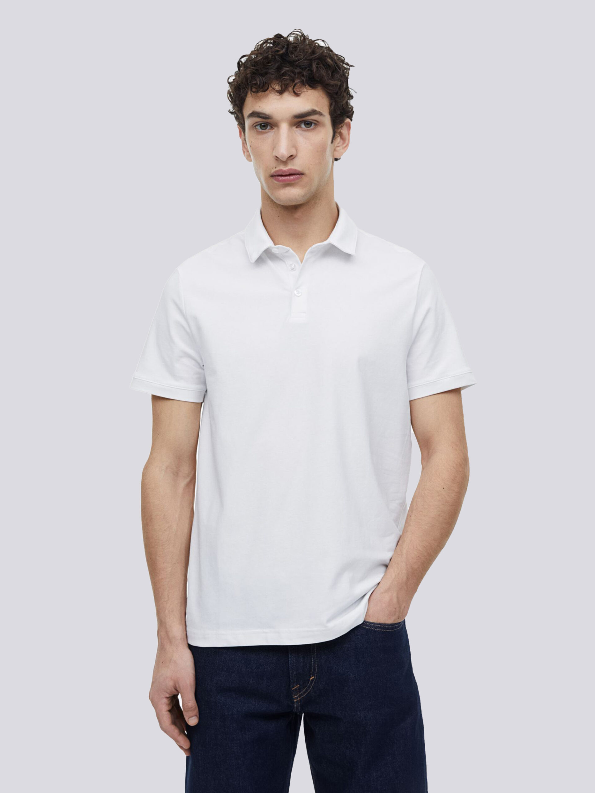 White Polo T-shirt - Besick